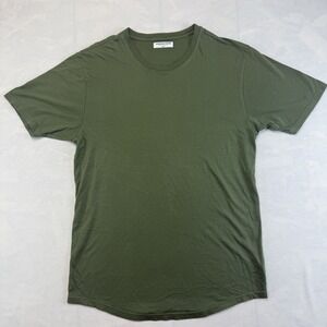 American Trench Made in USA Olive Green Crew Neck T Shirt Small